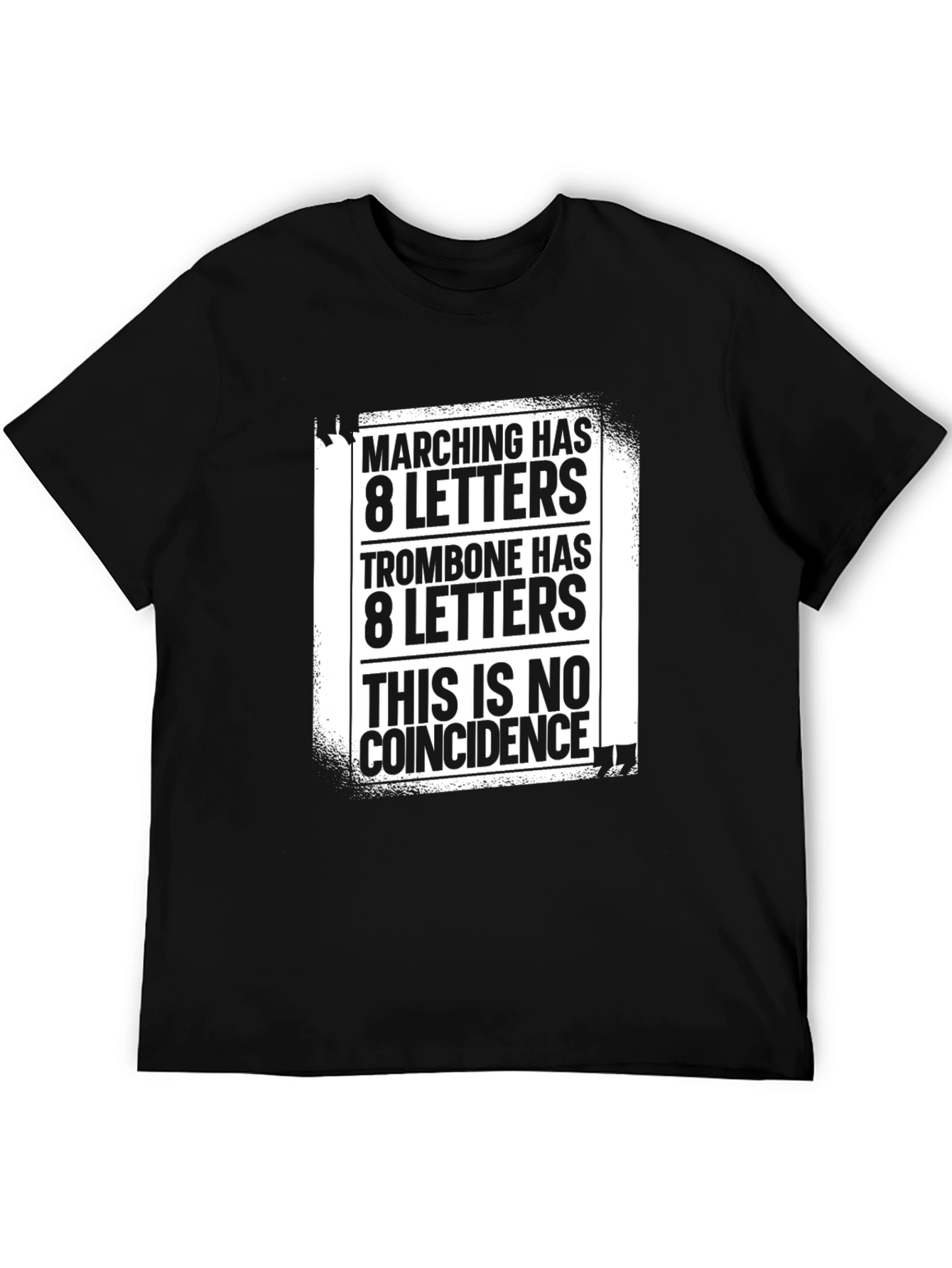 Black Marching Trombone Coincidence T-Shirt view 5
