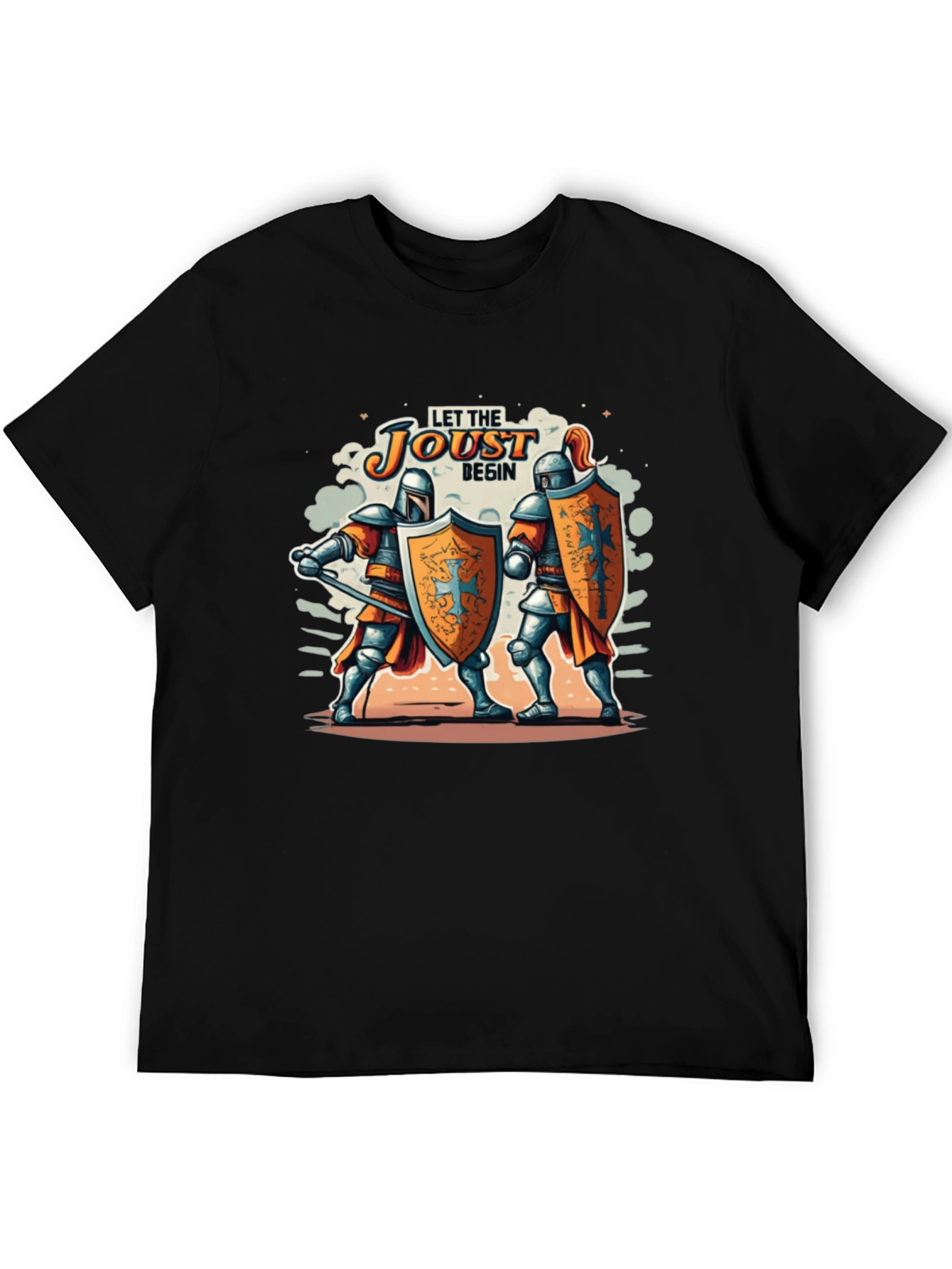 Black Let The Joust Begin T-Shirt view 5