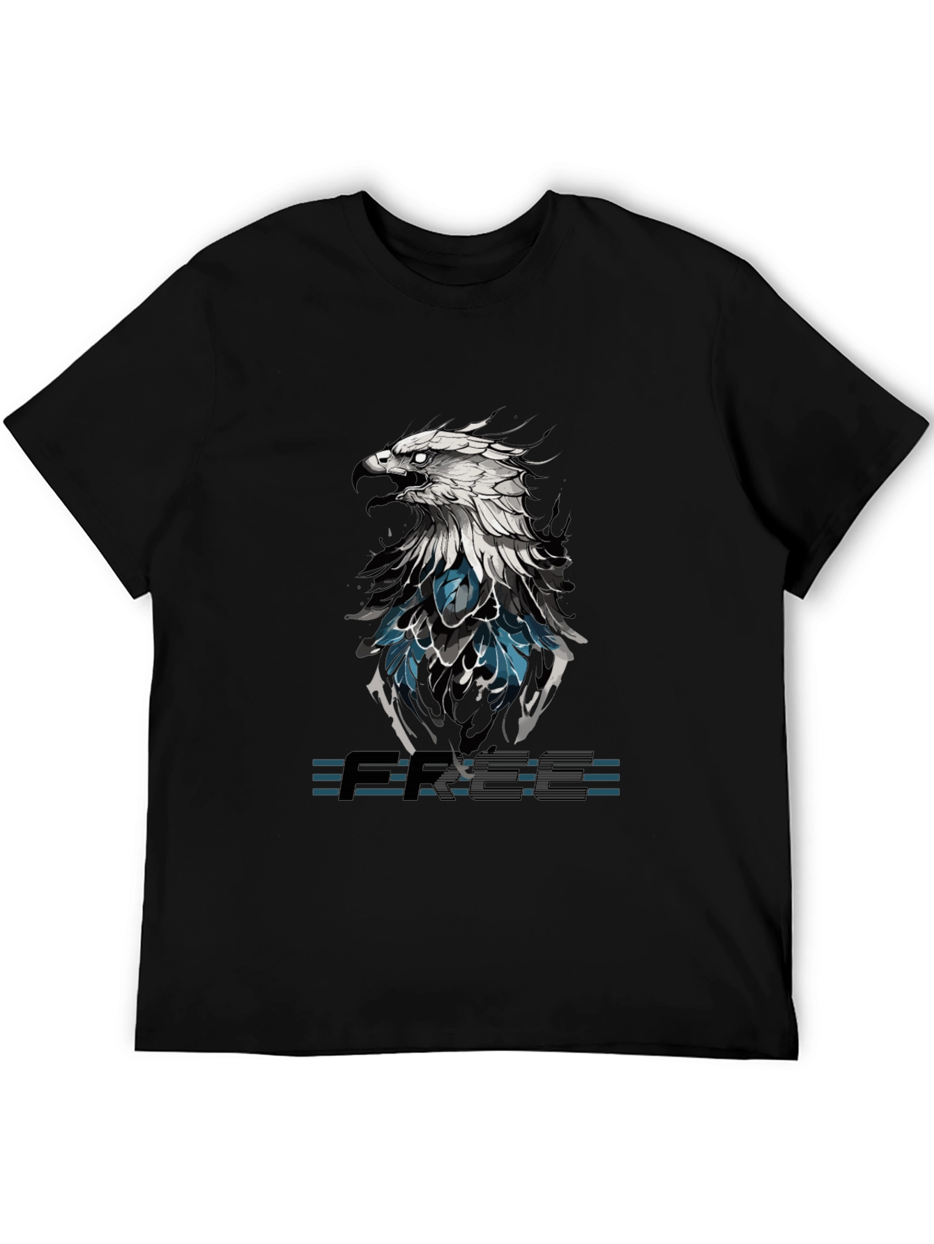Black Eagle Graphic T-Shirt - Black view 5