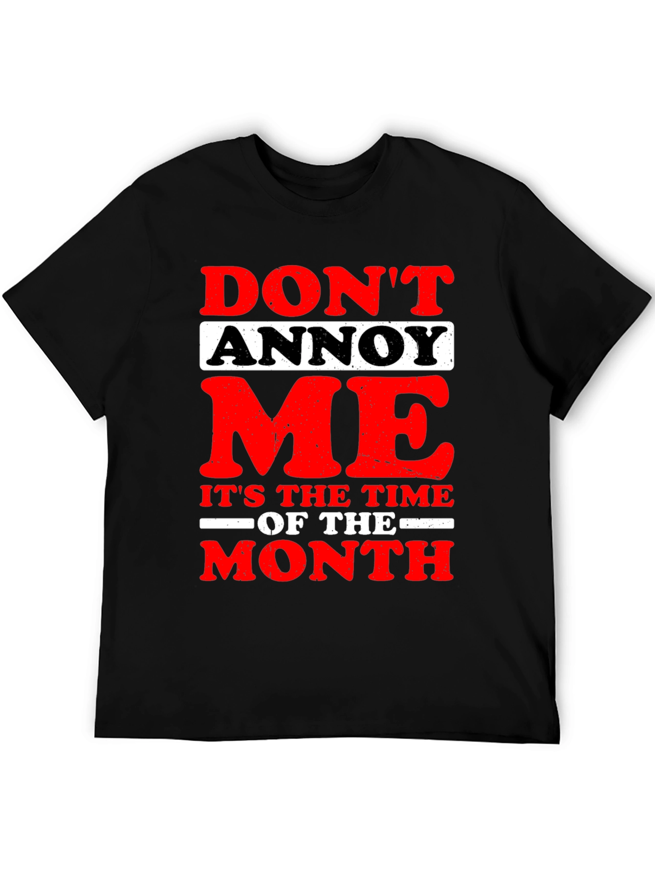 Black Funny "Don't Annoy Me" Graphic T-Shirt view 5