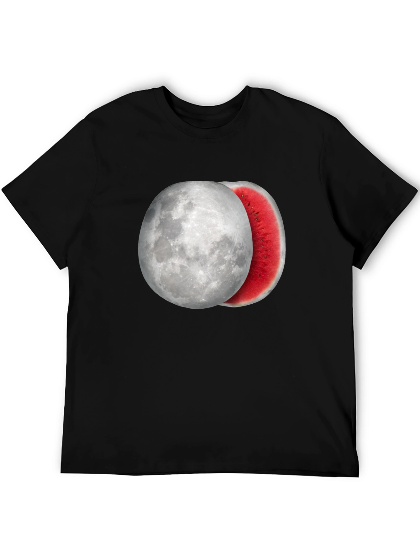 Black Moon Watermelon Graphic Tee - Cool Summer Style view 5