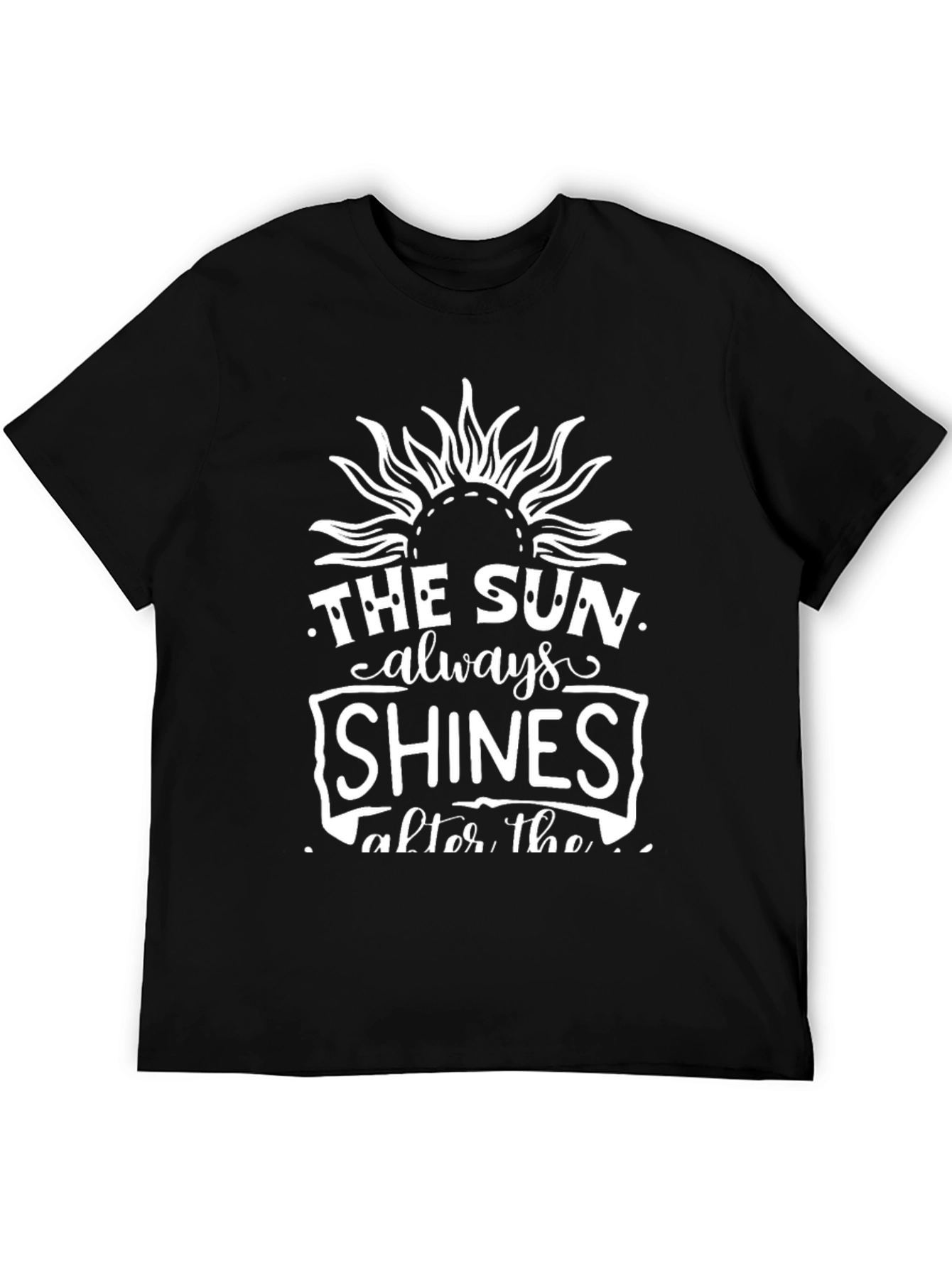 Black The Sun Always Shines Black Graphic Tee view 5