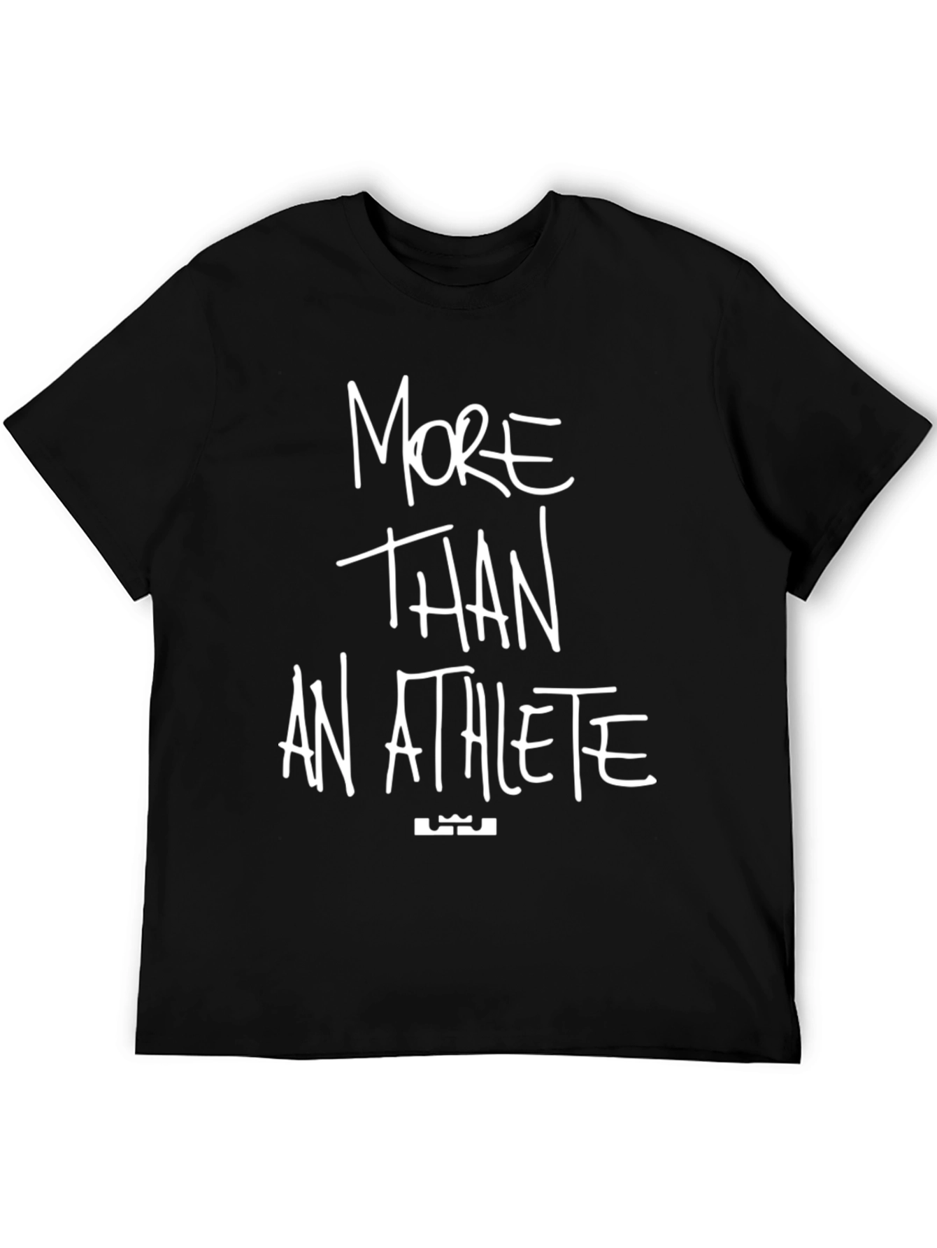 Black More Than An Athlete Black Graphic Tee view 5