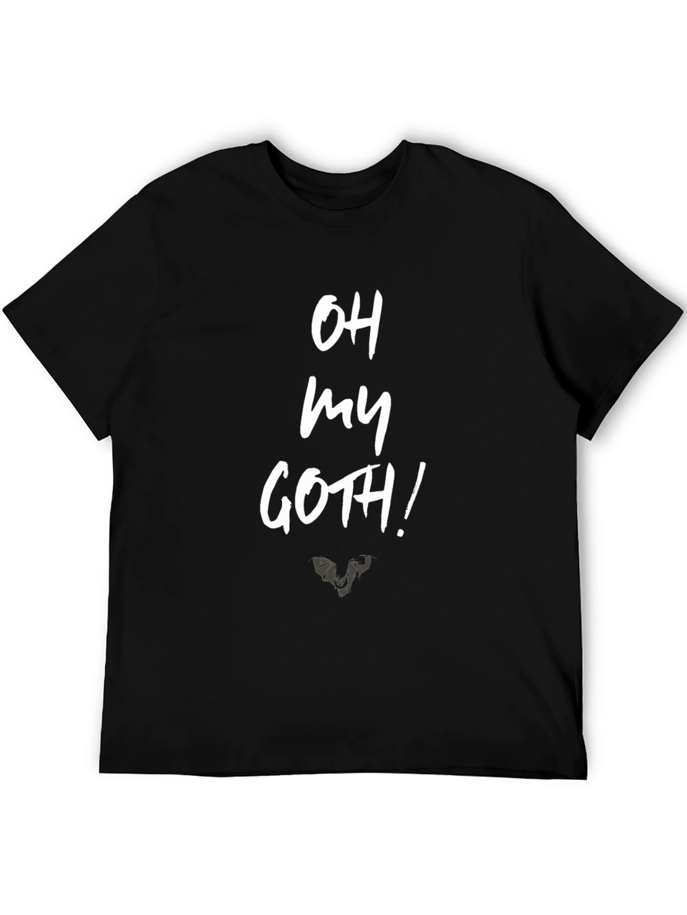 Black Oh My Goth! Graphic Print Black T-Shirt view 5