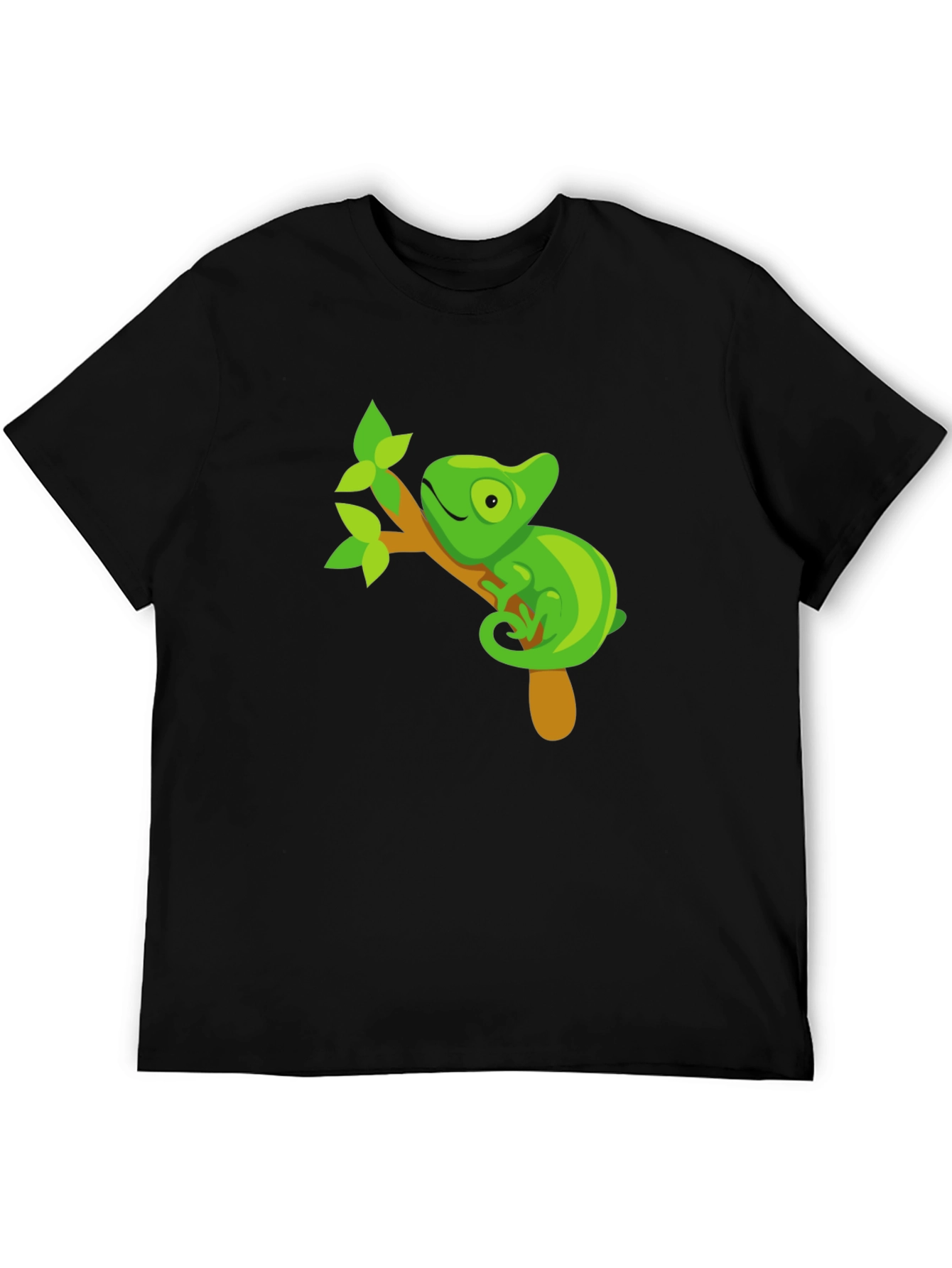 Black Chameleon Graphic T-Shirt - Black view 5