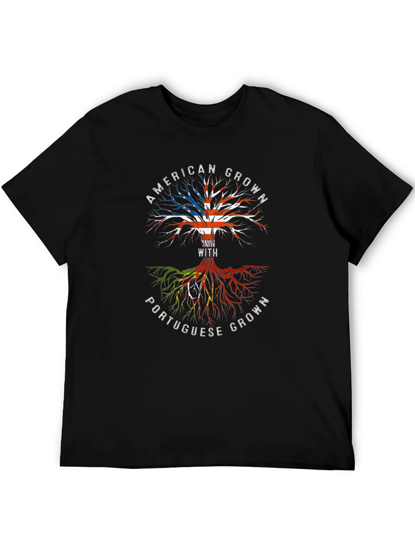 American & Portuguese Roots T-Shirt Heritage Pride - 5