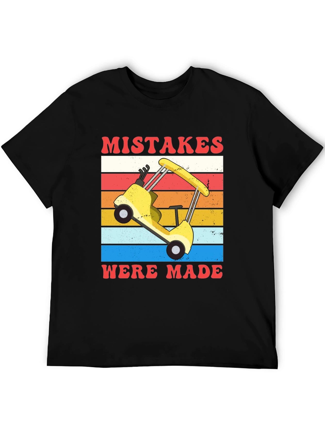 Black Mistakes Were Made Golfing Tee view 5