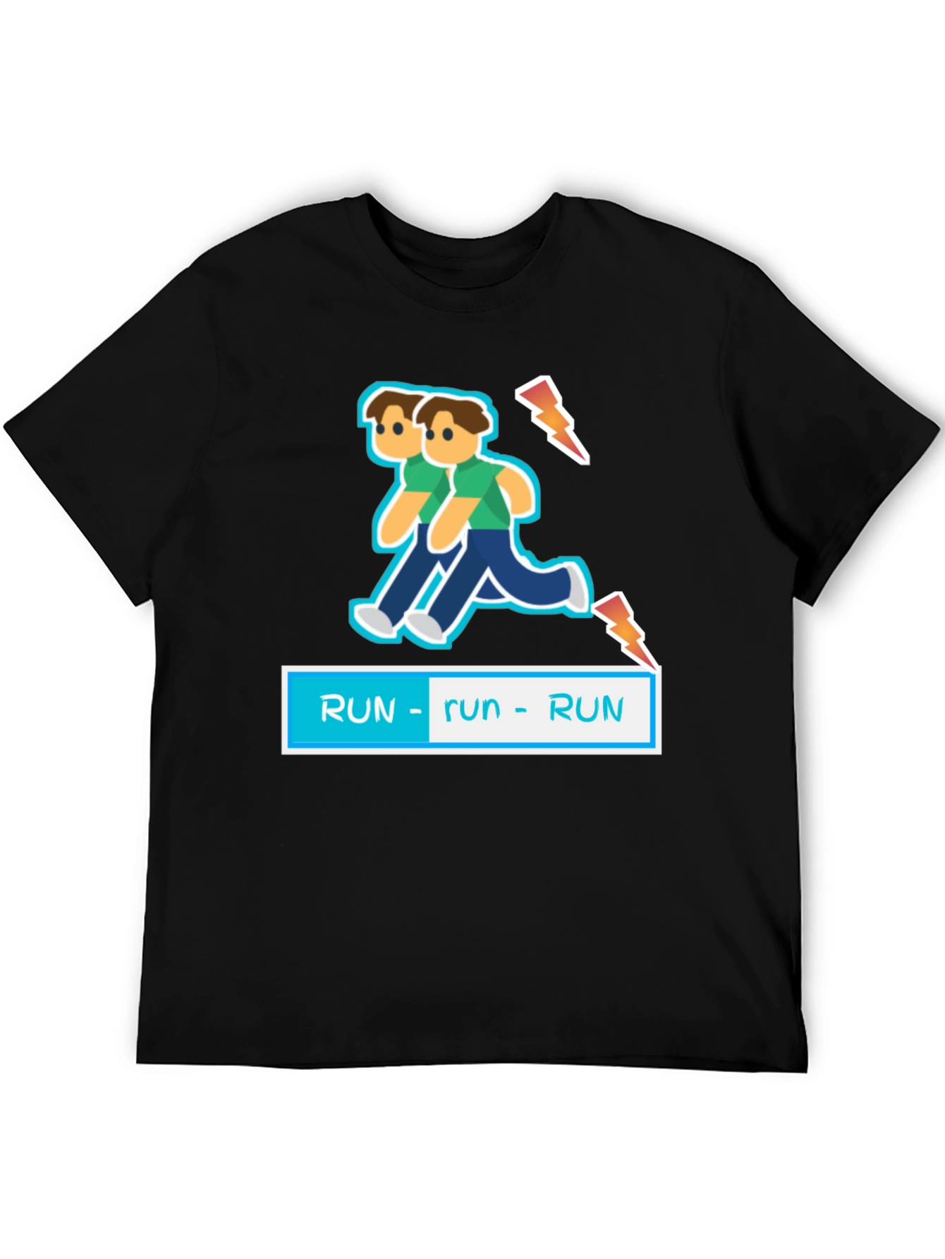 Black Run Double Trouble T-Shirt view 5