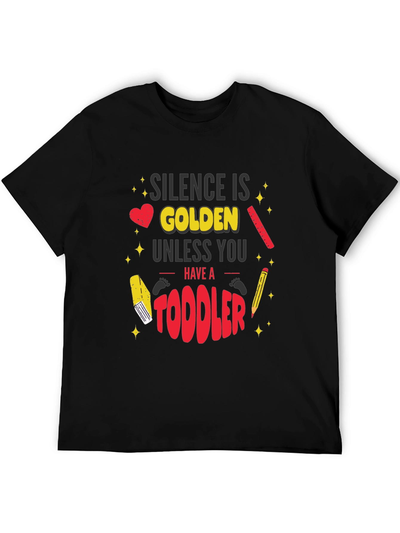 Black Silence is Golden Toddler Graphic T-Shirt view 5