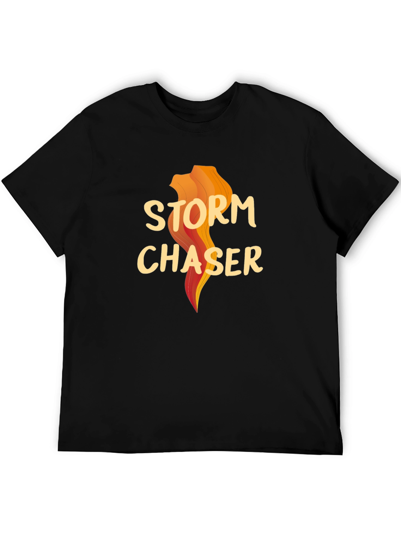 Black Storm Chaser Graphic T-Shirt - Weather Enthusiast Tee view 5