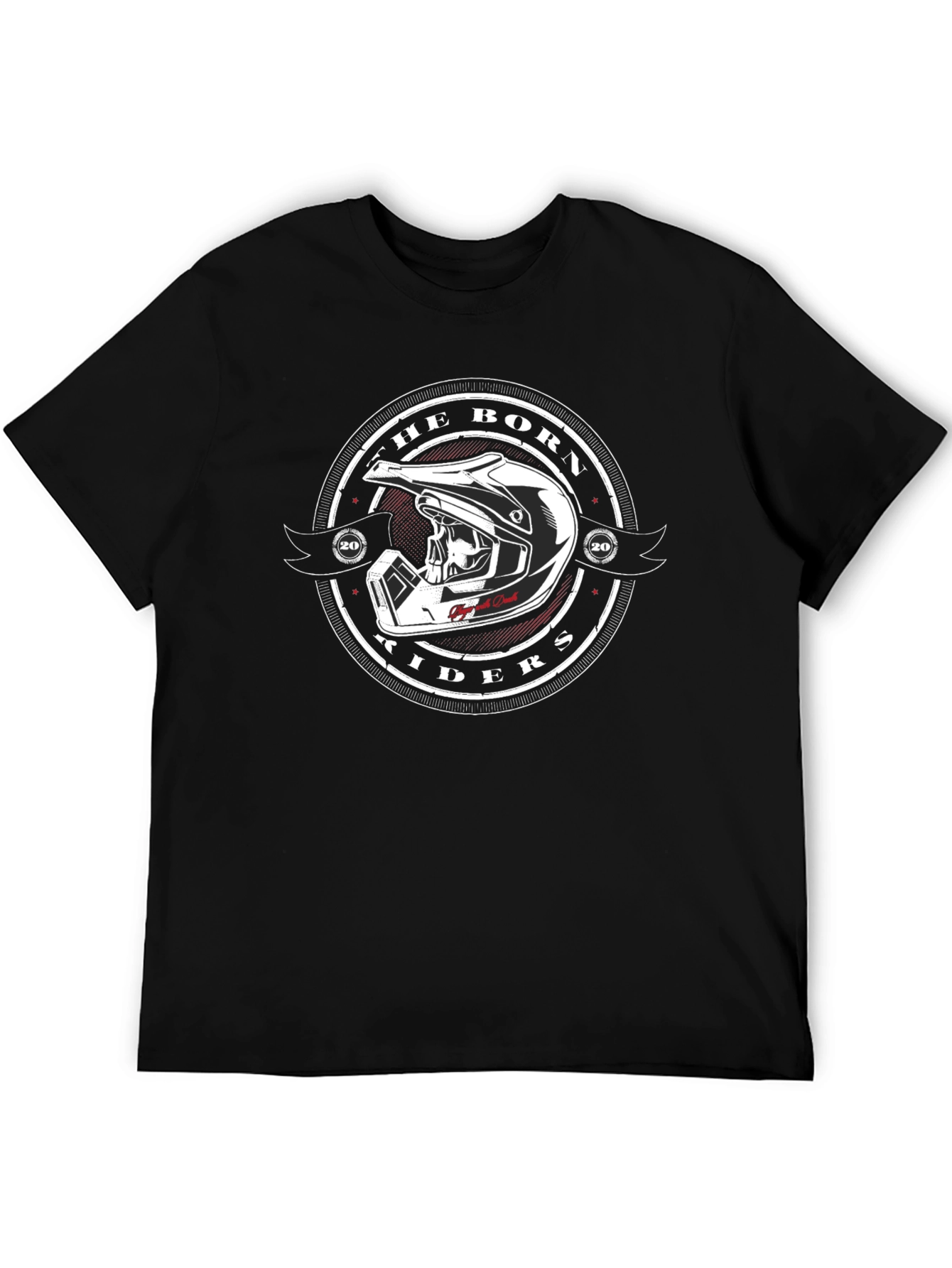 Black The Born Riders Graphic T-Shirt - Casual Black Tee view 5