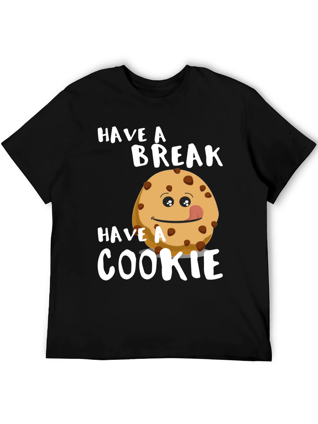 Black Have a Break, Have a Cookie T-Shirt view 5