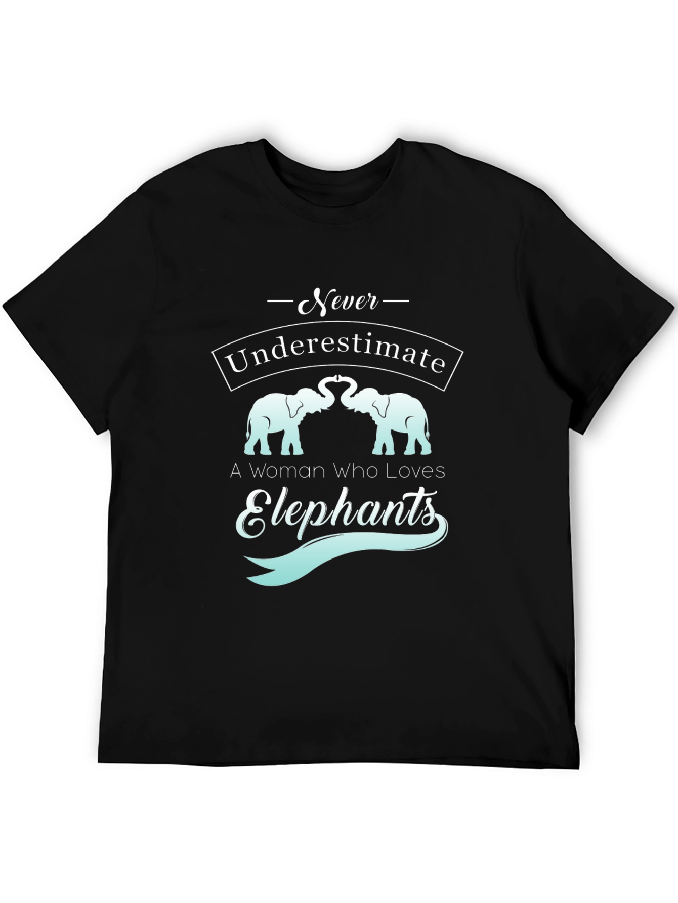 Black Elephant Lover T-Shirt - Never Underestimate A Woman view 5
