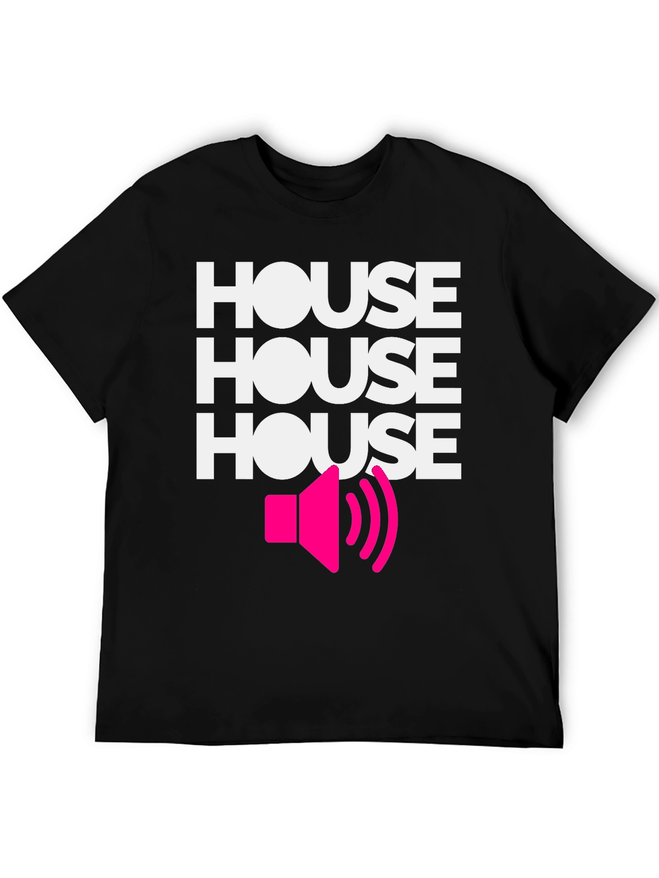 Black House Music Graphic Tee - Black Cotton view 5