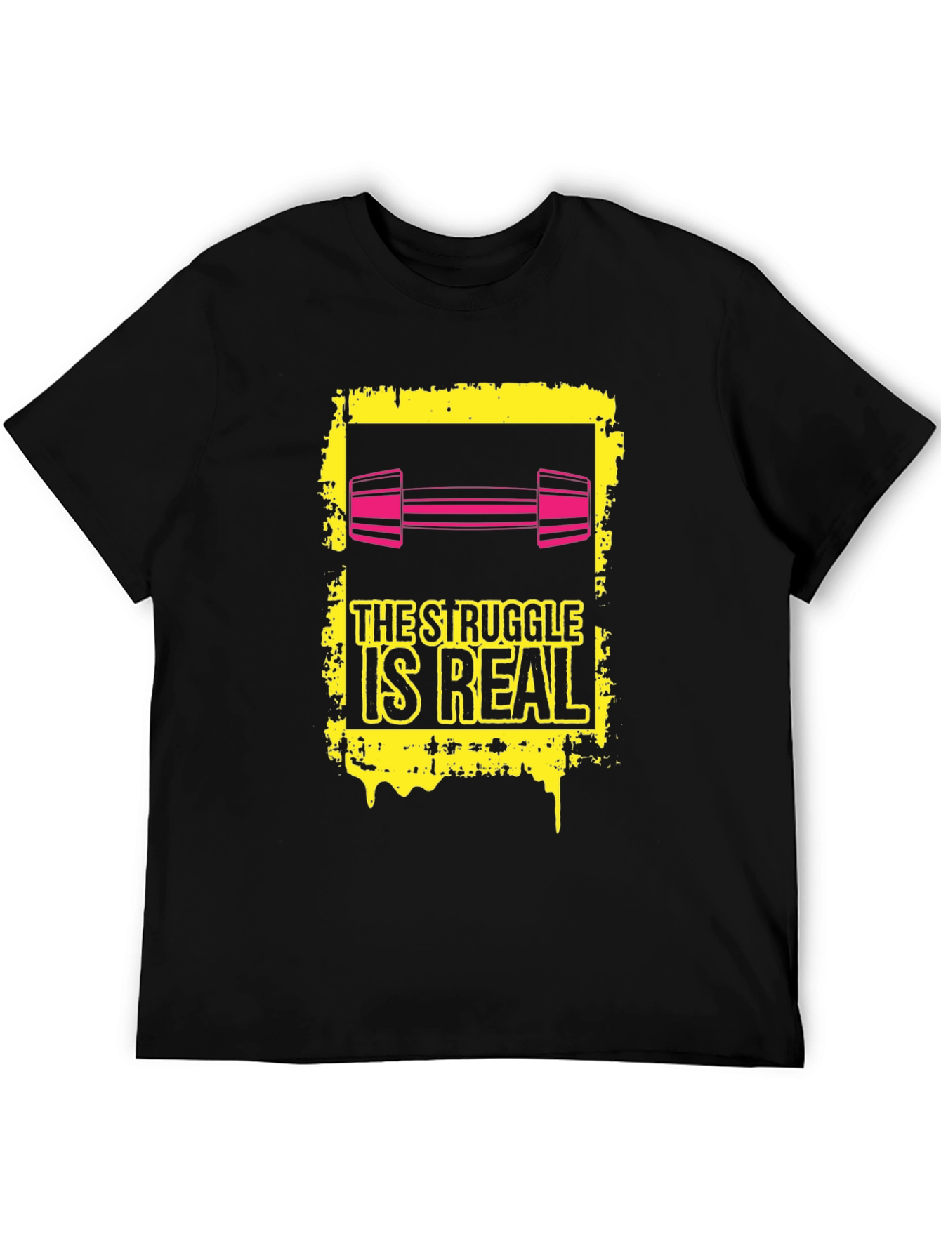 The Struggle Is Real Graphic T-Shirt - Black - 5