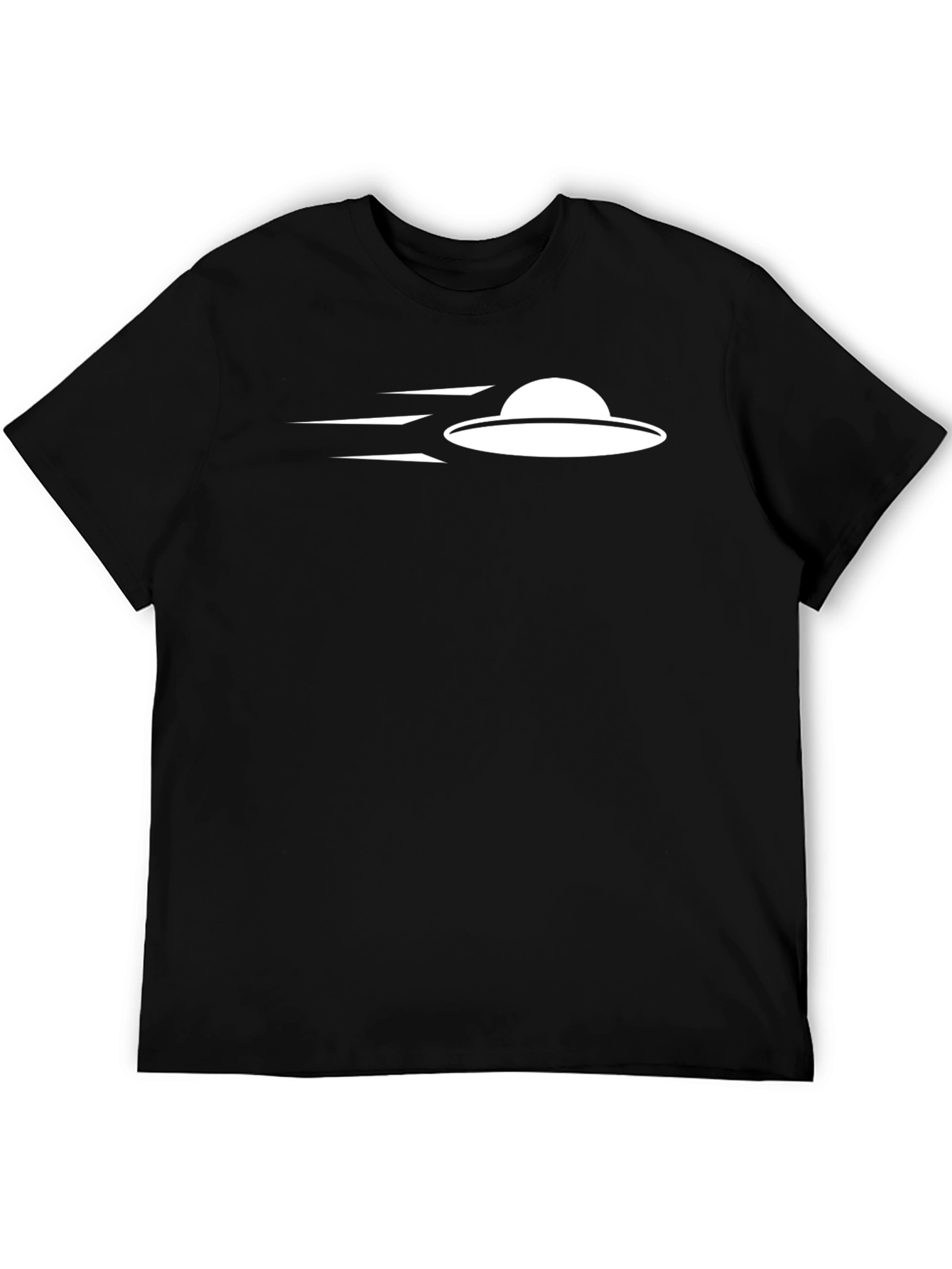 UFO Graphic Tee - Black Cotton T-Shirt - 5