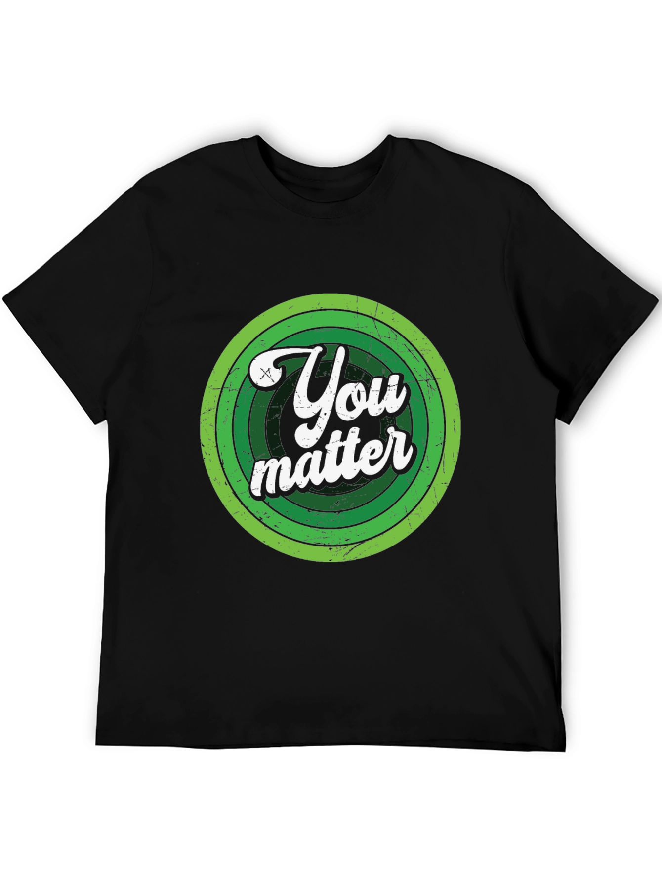 Black You Matter Graphic Tee - Men's Black T-Shirt view 5