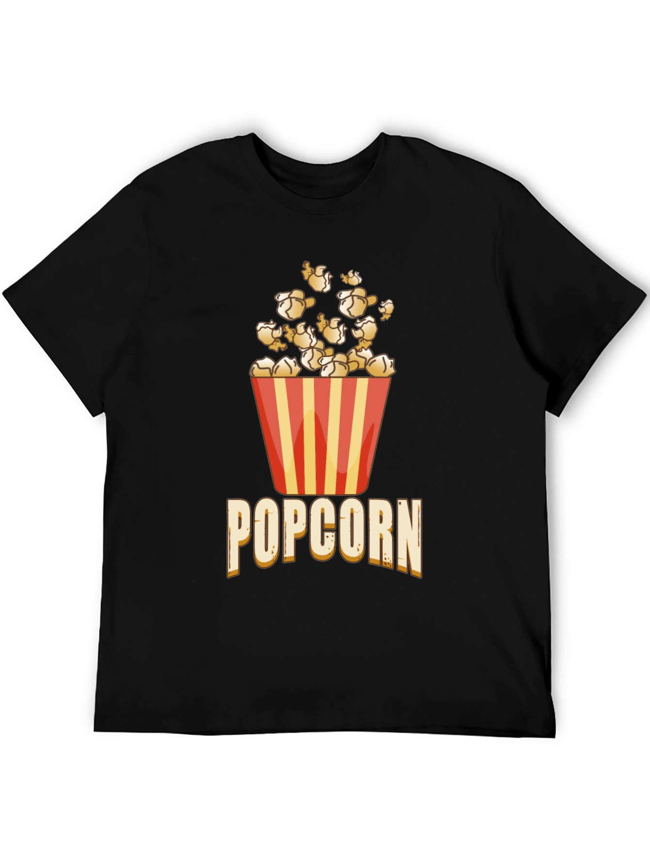Black Popcorn Graphic Tee - Casual & Fun Style view 5