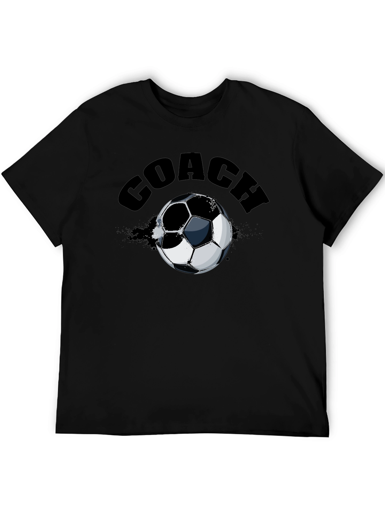 Black Coach Soccer Ball T-Shirt view 5