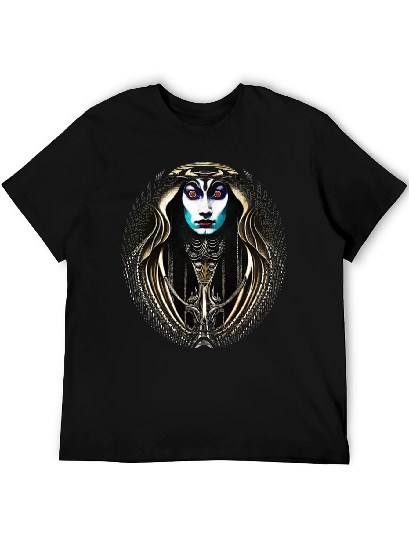 Black Surreal Art T-Shirt: Unique Graphic Tee view 5