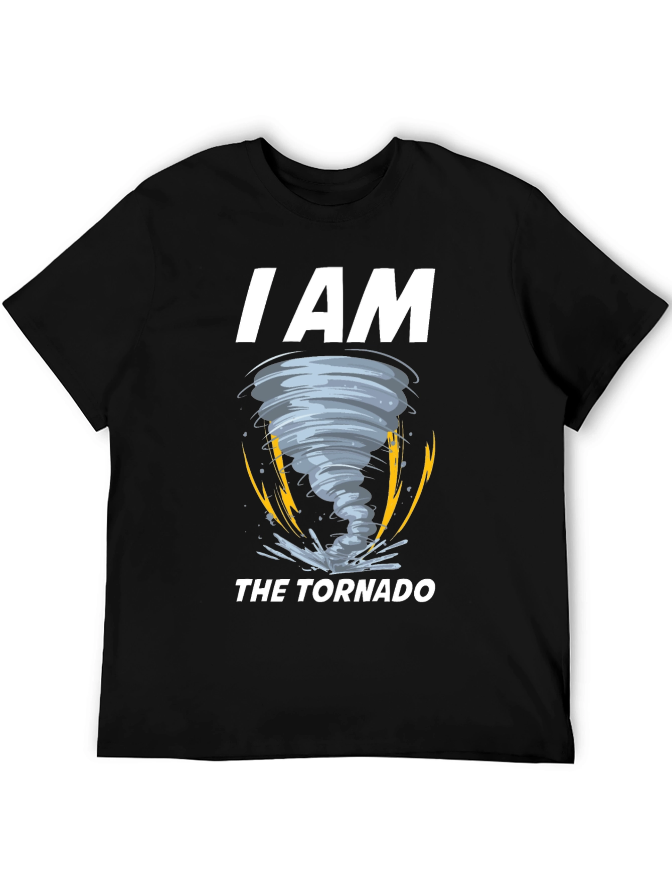 Black I Am The Tornado Graphic T-Shirt view 5