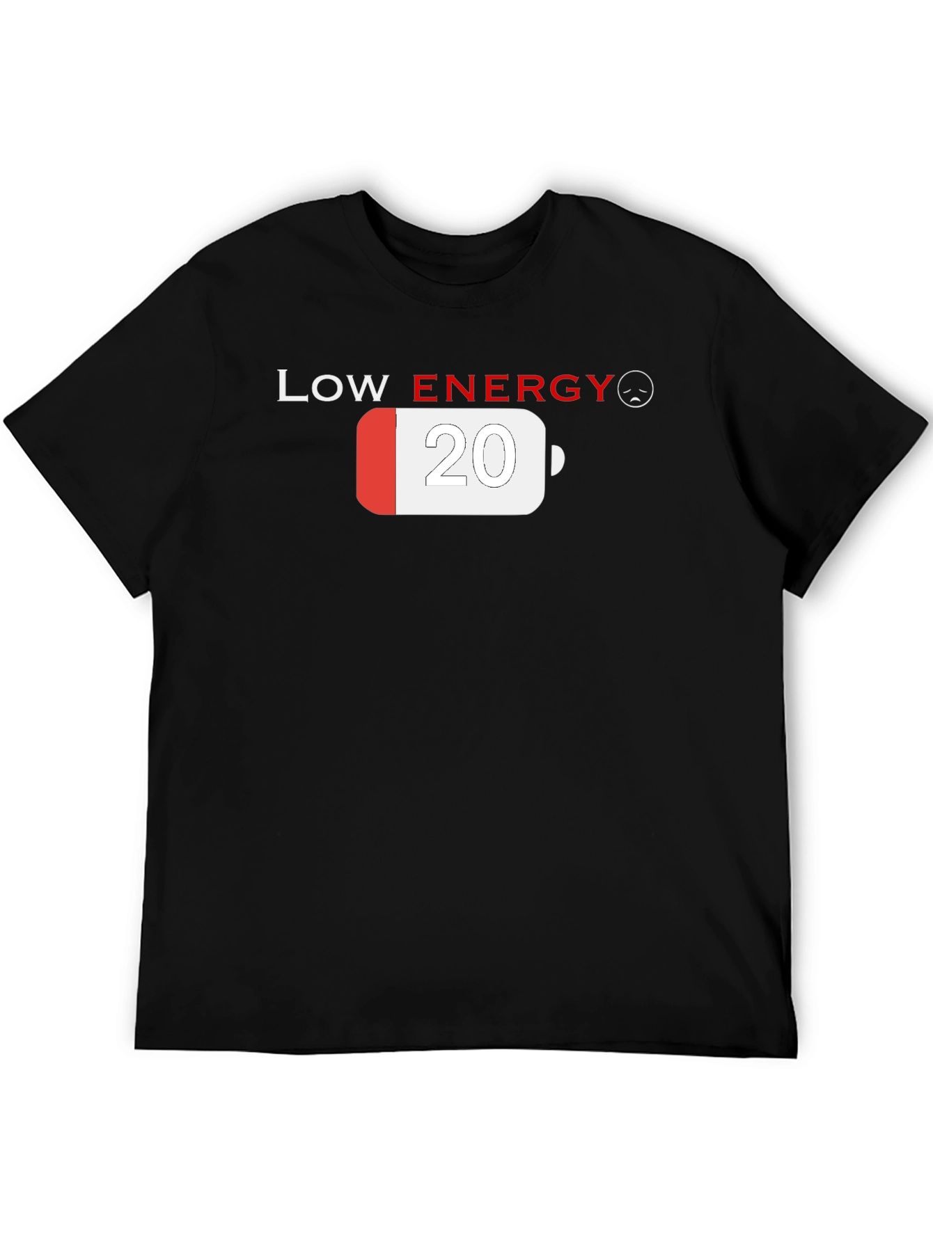 Black Low Energy Graphic T-Shirt - 20% Battery Life! view 5