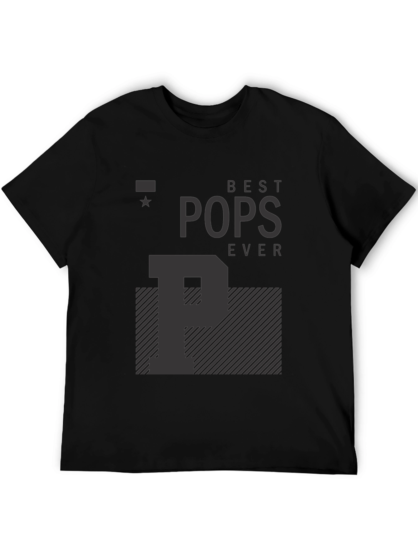 Black Best Pops Ever T-Shirt - Black Graphic Tee view 5