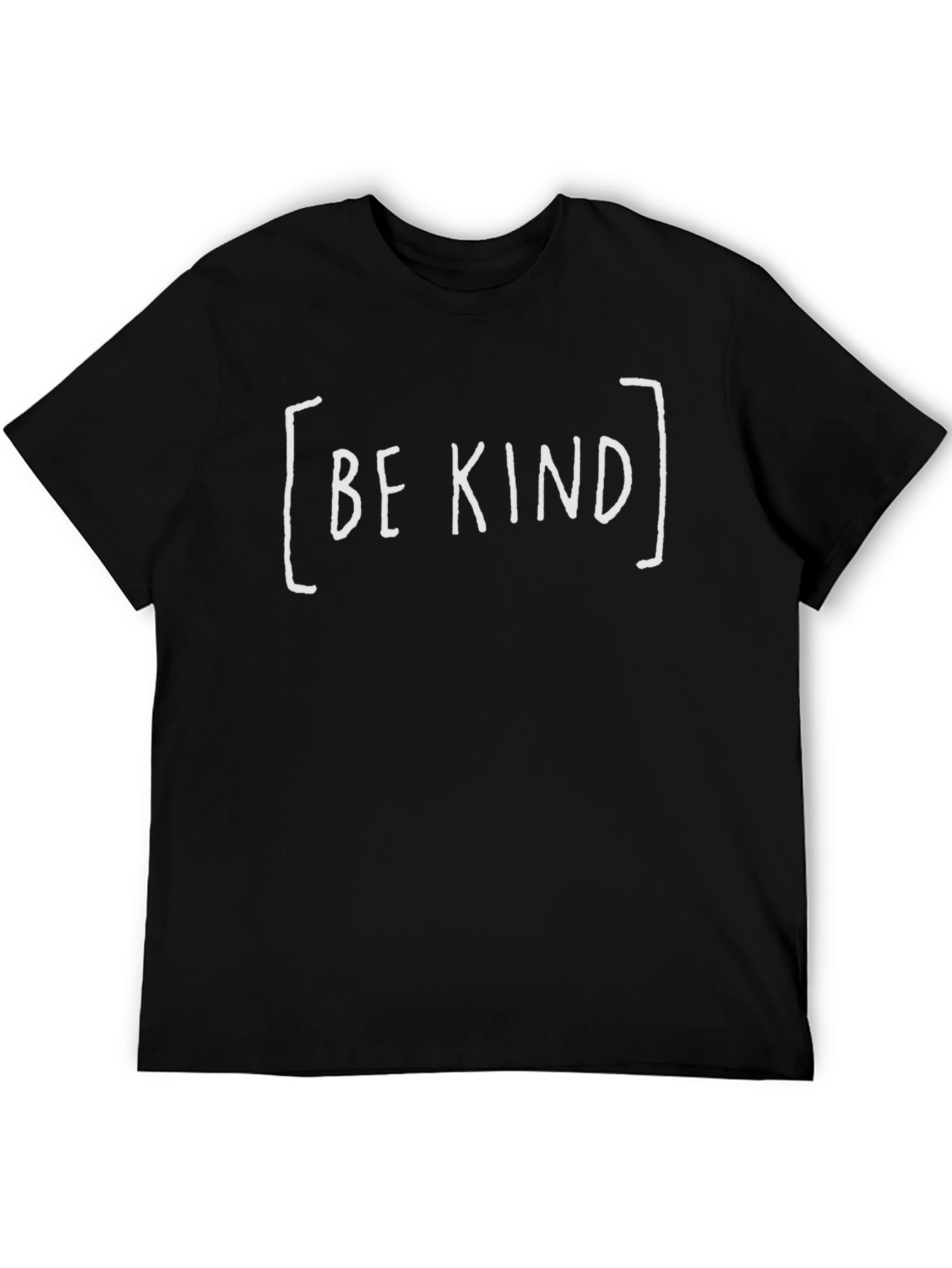 Black Be Kind Graphic Tee - Black Cotton T-Shirt view 5