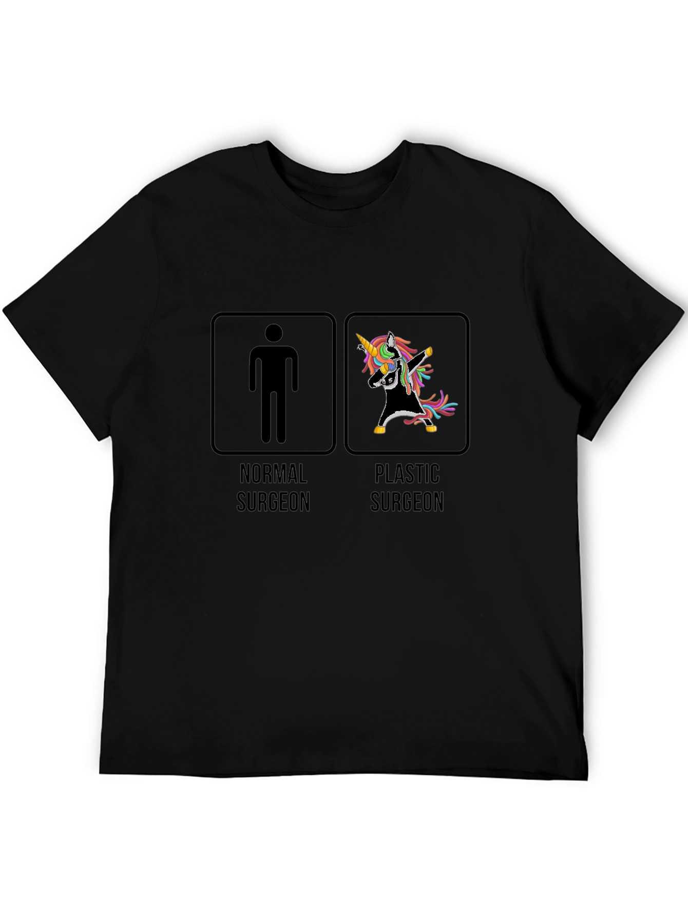 Black Funny Plastic Surgeon T-Shirt view 5