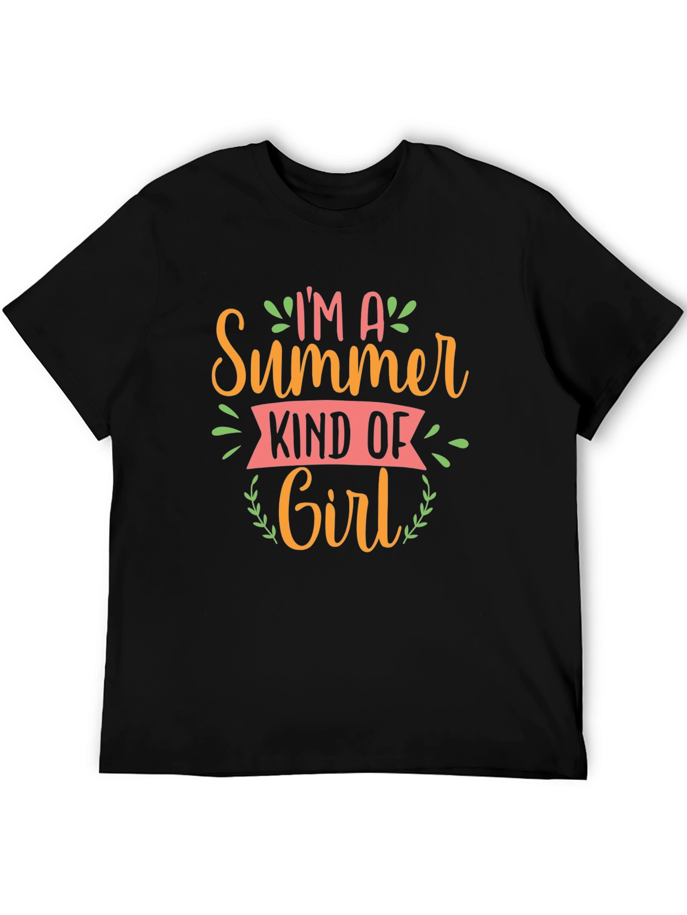 Black Summer Kind of Girl T-Shirt view 5