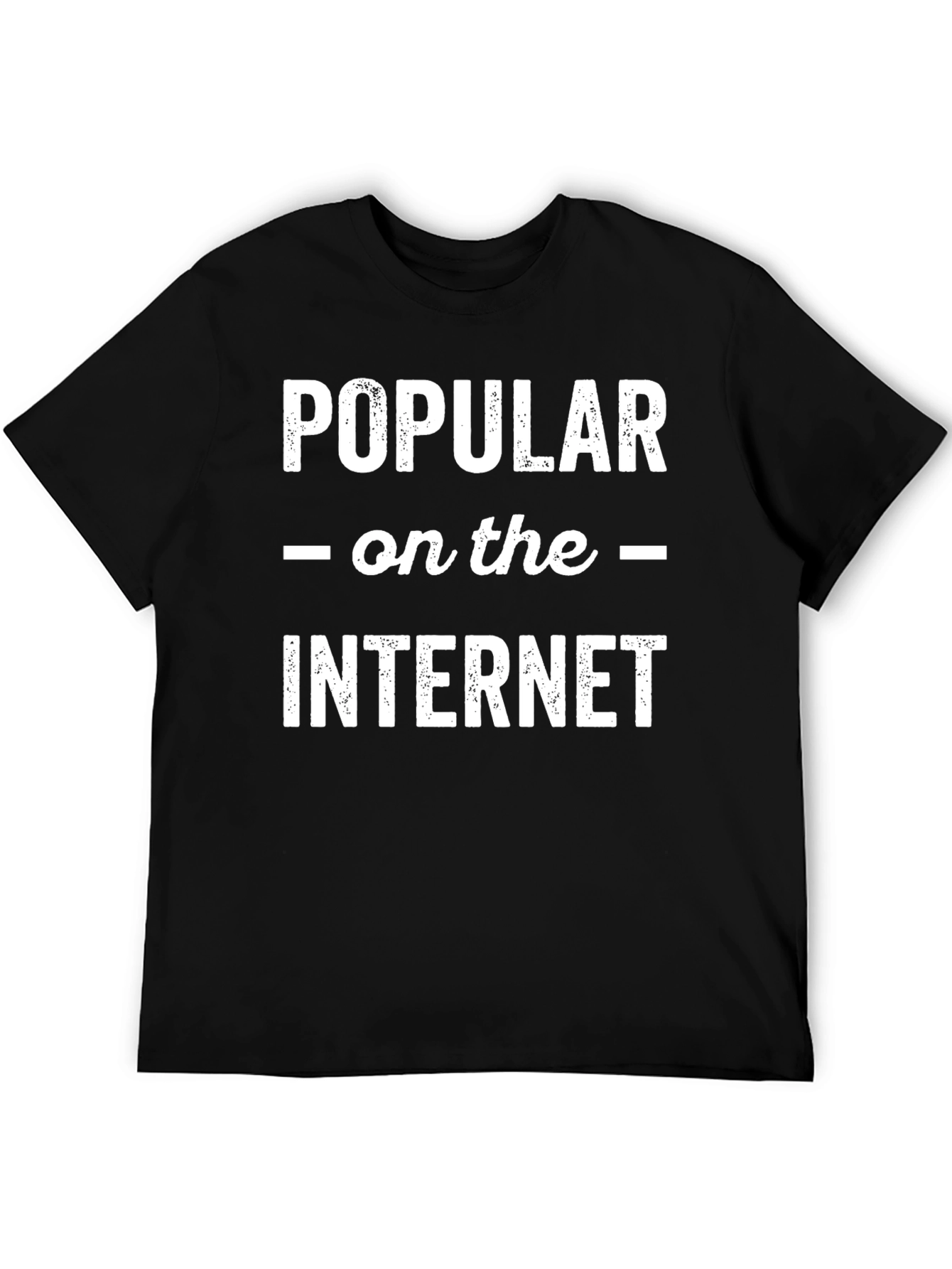 Black Popular on the Internet Graphic Tee view 5