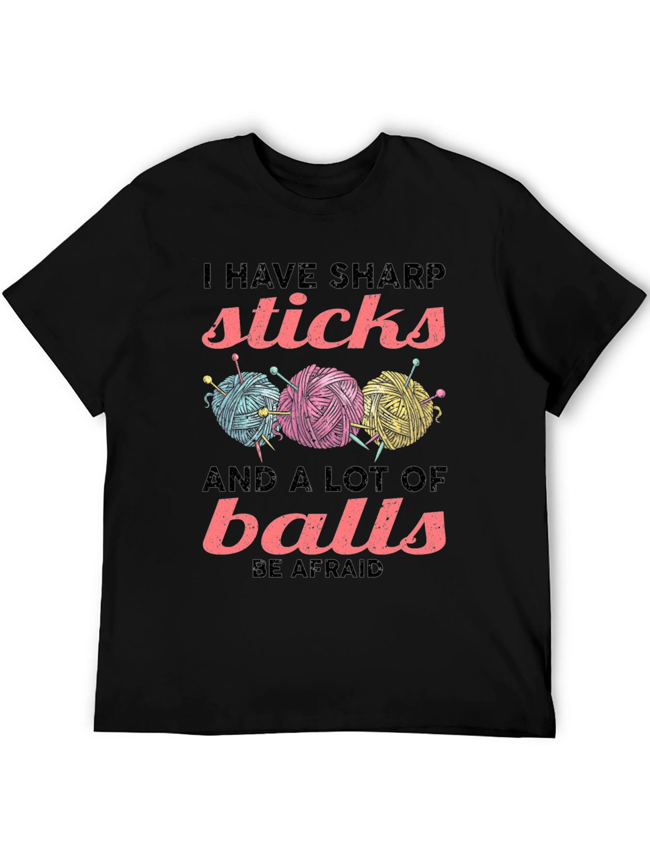 Black Sharp Sticks and a Lot of Balls T-Shirt view 5