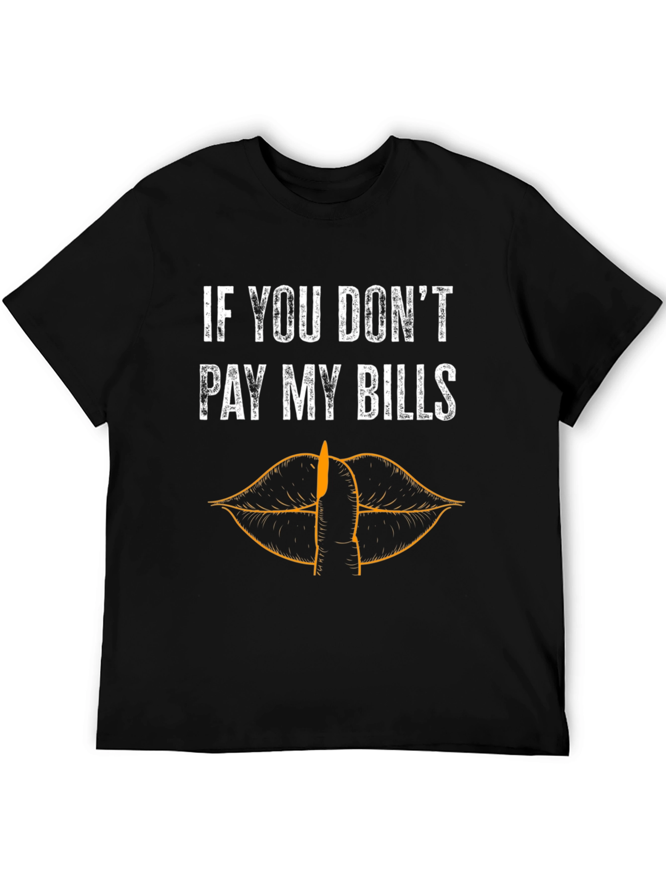 Black Sarcastic "Pay My Bills" Graphic Tee view 5