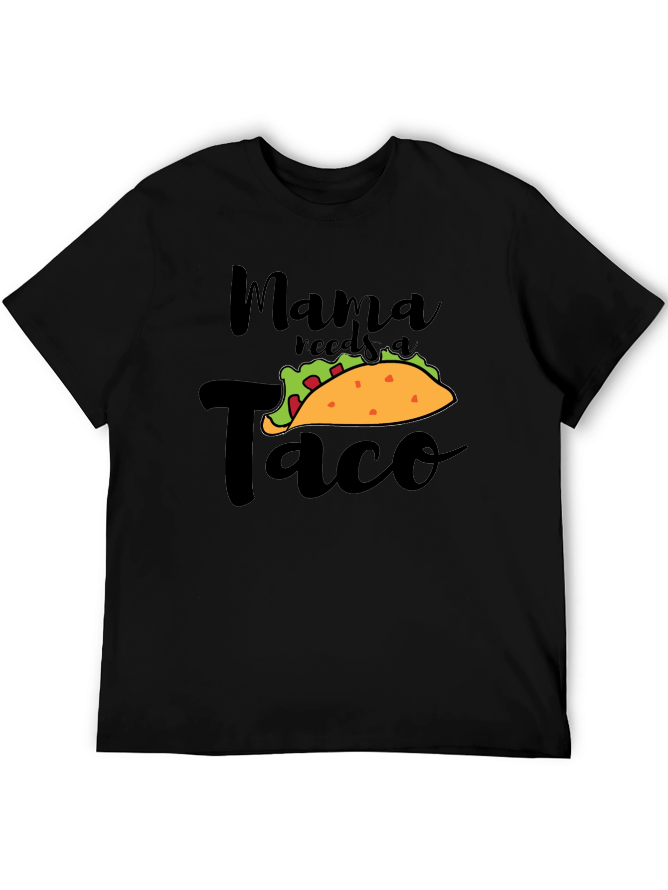 Black Mama Needs A Taco Funny Graphic Tee view 5