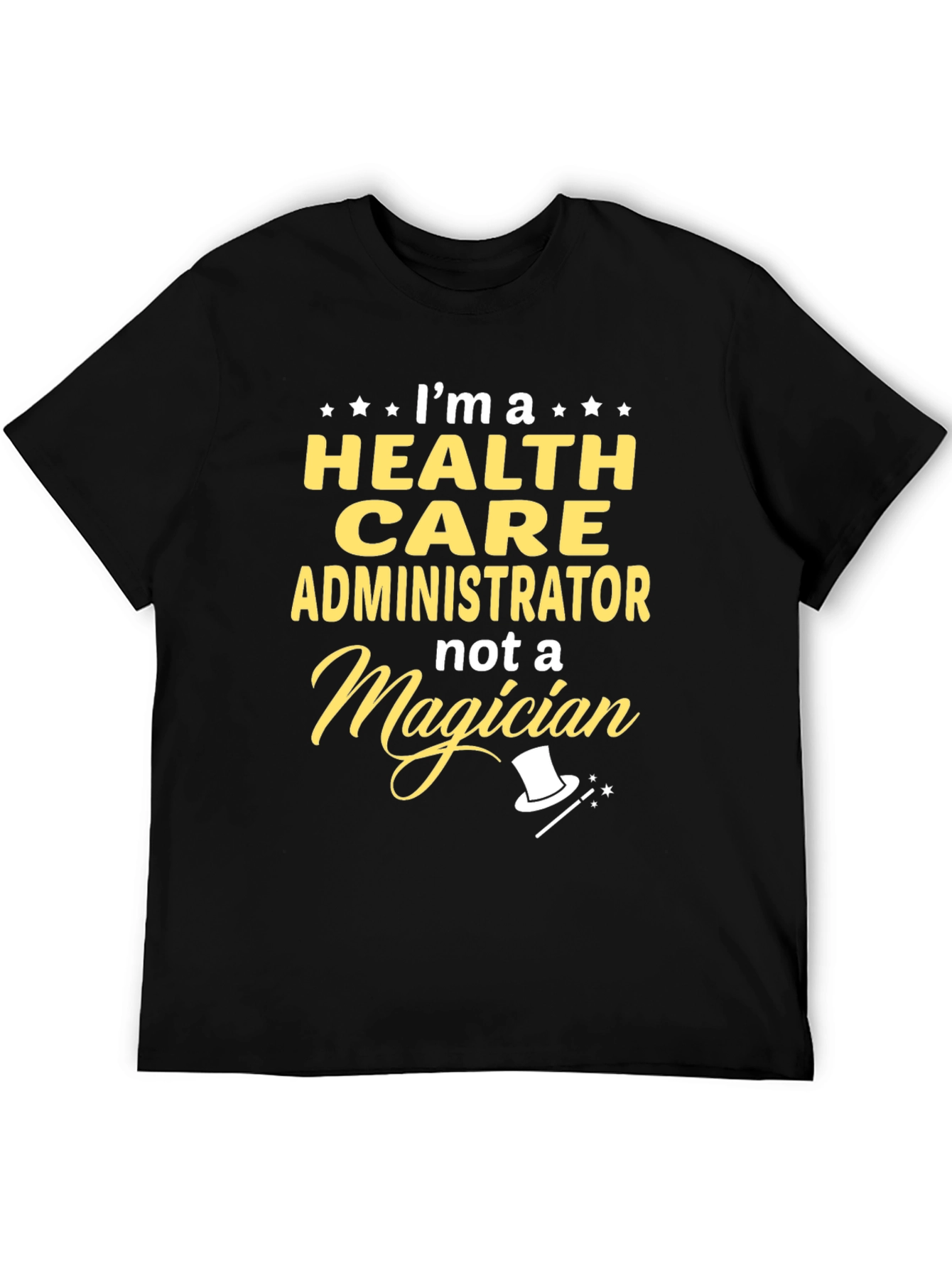 Black Health Care Administrator Funny T-Shirt view 5