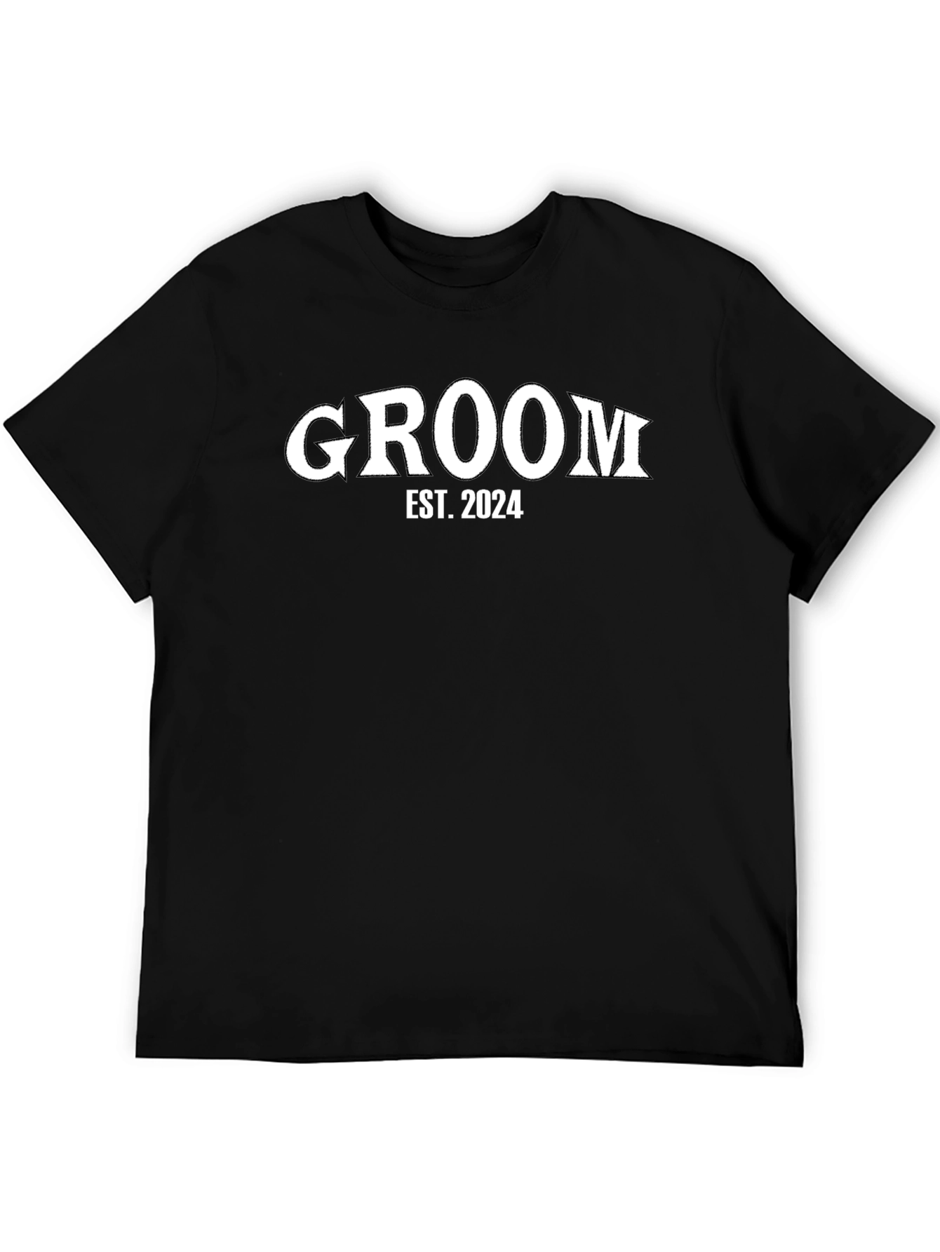 Black Groom Est. 2024 Black T-Shirt view 5
