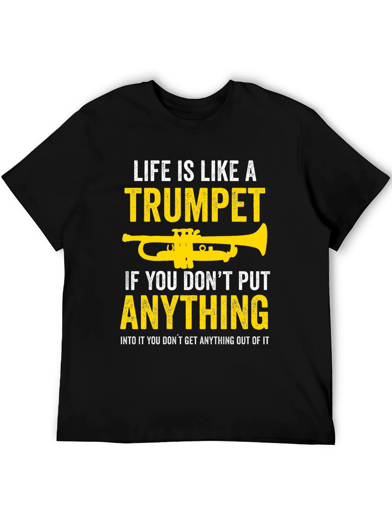 Black Life is Like a Trumpet T-Shirt view 5