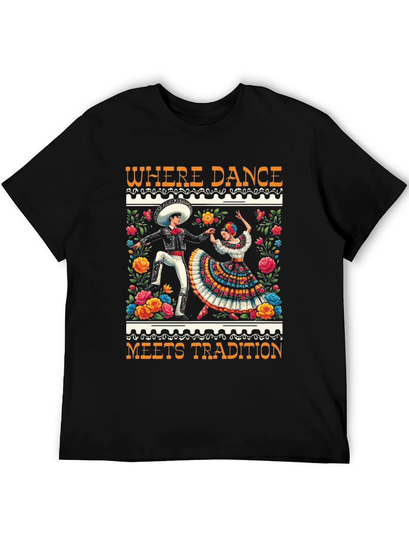 Black Where Dance Meets Tradition T-Shirt view 5