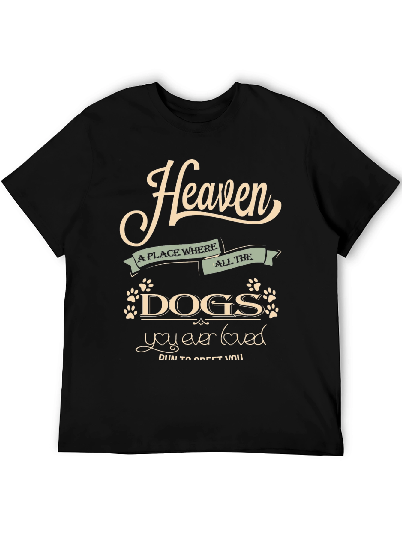 Black Heaven Dogs T-Shirt view 5