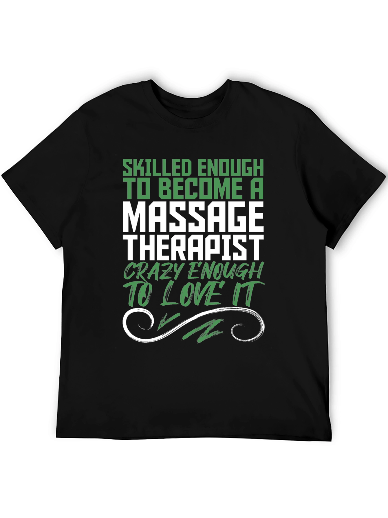 Black Skilled Massage Therapist T-Shirt Funny Job Gift view 5