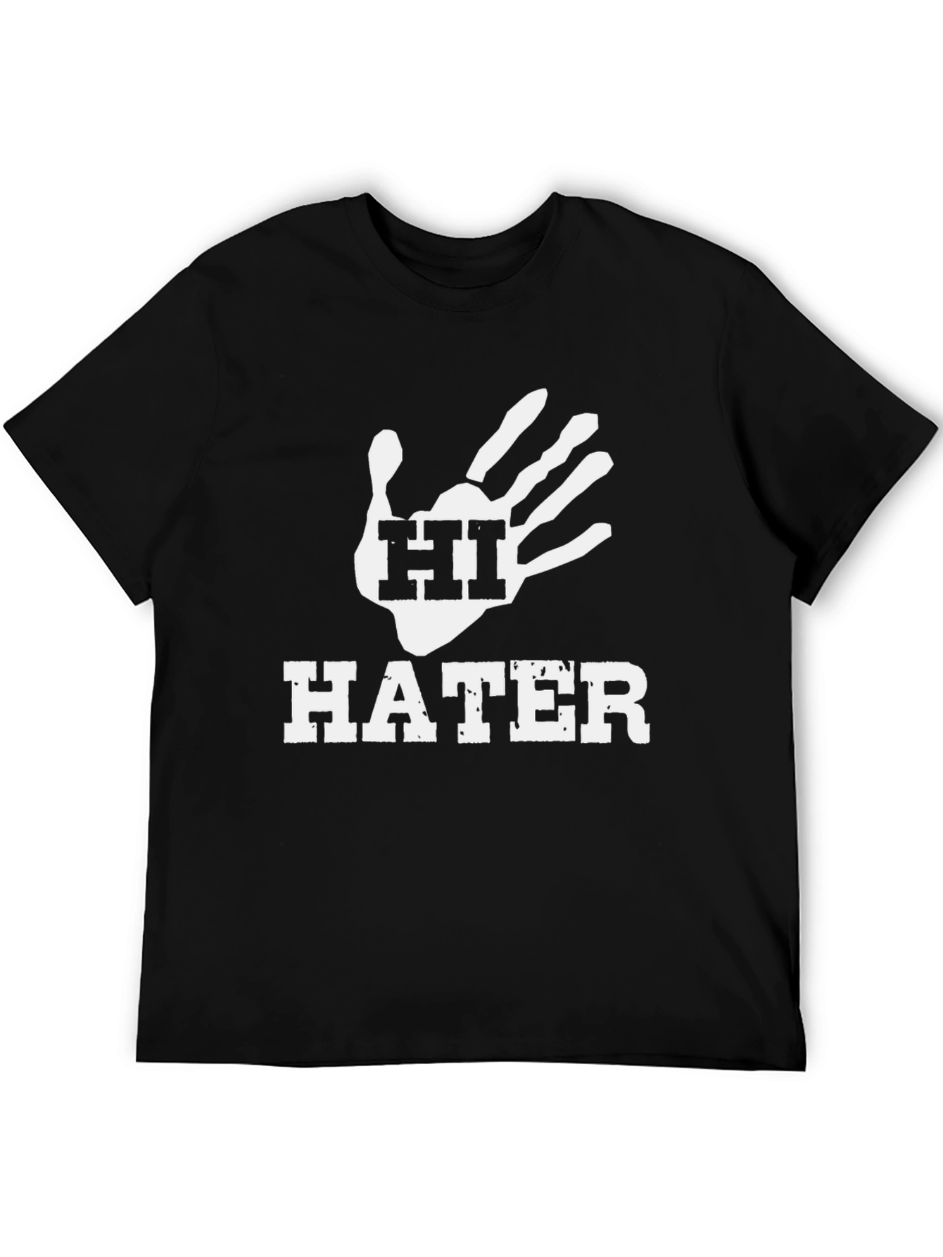 Black Hi Hater Graphic Tee - Black T-Shirt view 5