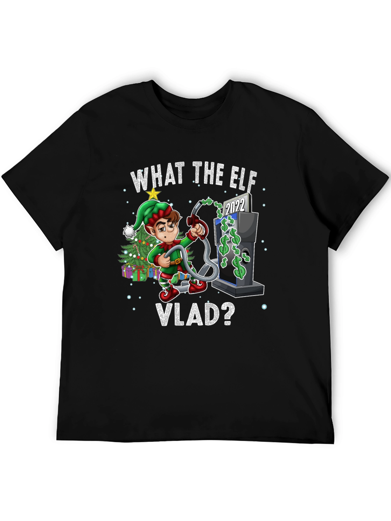 Black What the Elf VLAD T-Shirt view 5