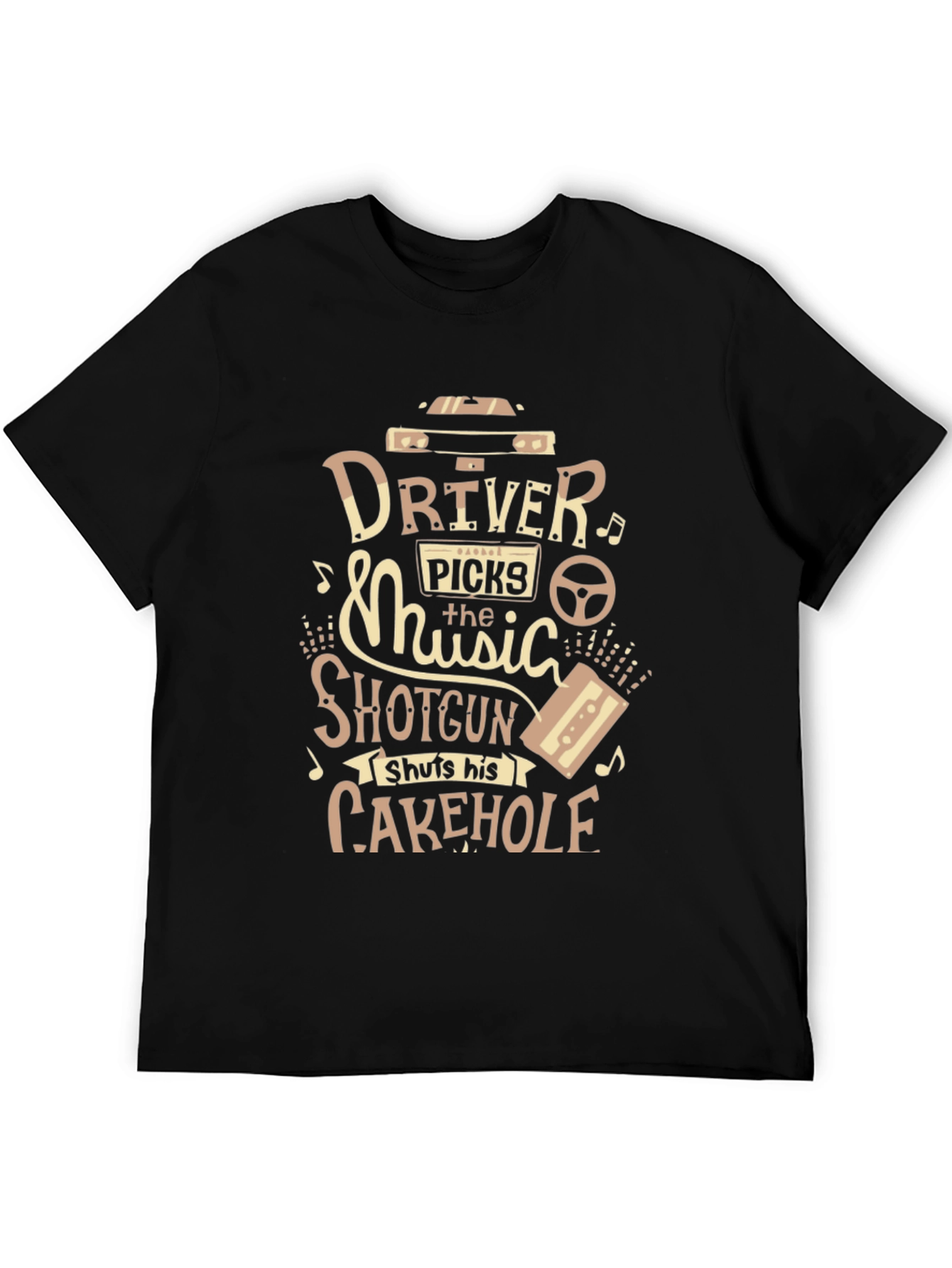Black Driver Picks the Music T-Shirt view 5