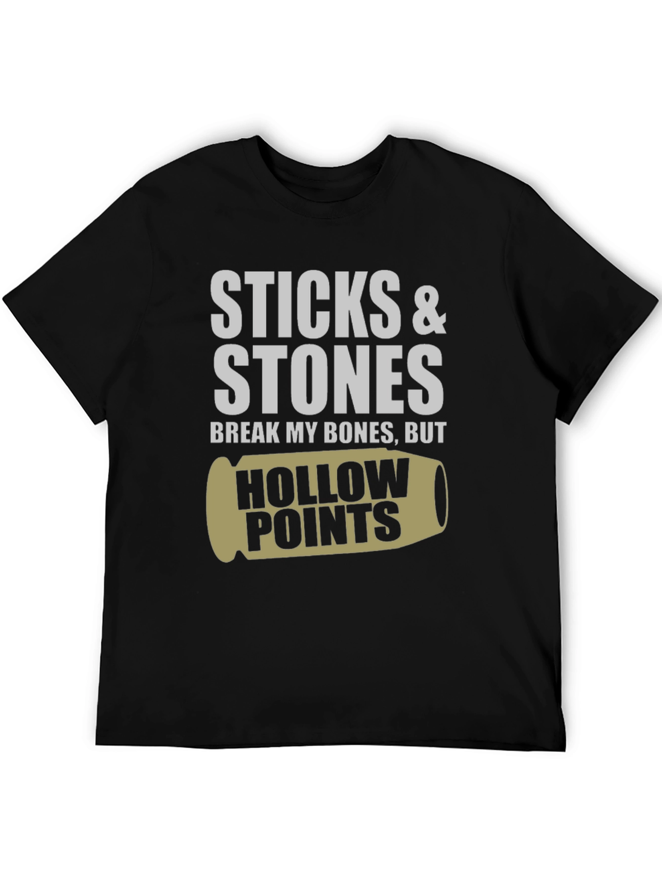 Black Sticks & Stones Hollow Points Graphic Tee view 5