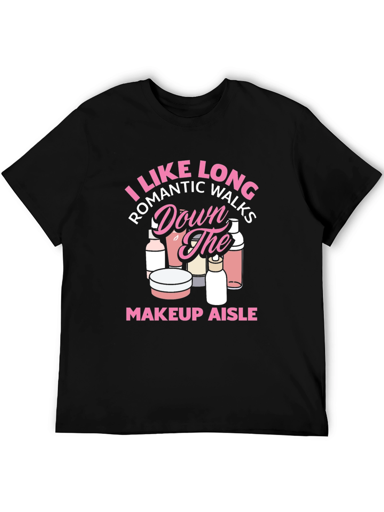 Black Makeup Aisle Romantic Walks T-Shirt view 5