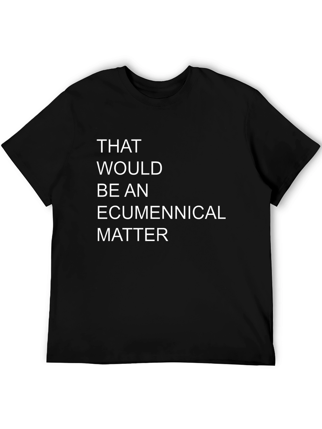 Black Ecumenical Matter T-Shirt, Black, Unisex view 5