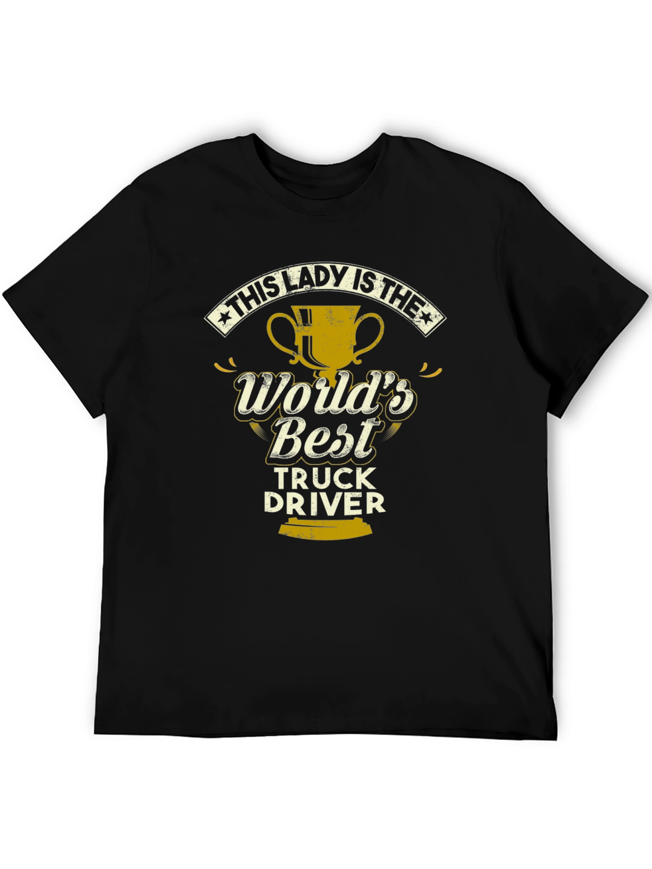 Black World's Best Truck Driver T-Shirt view 5