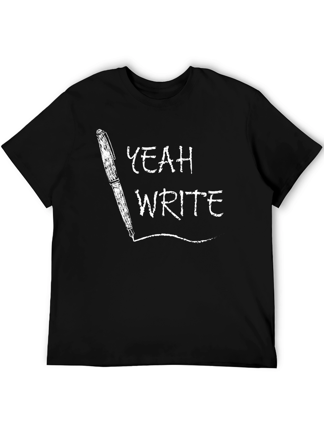 Black Yeah Write! Black Graphic Tee view 5