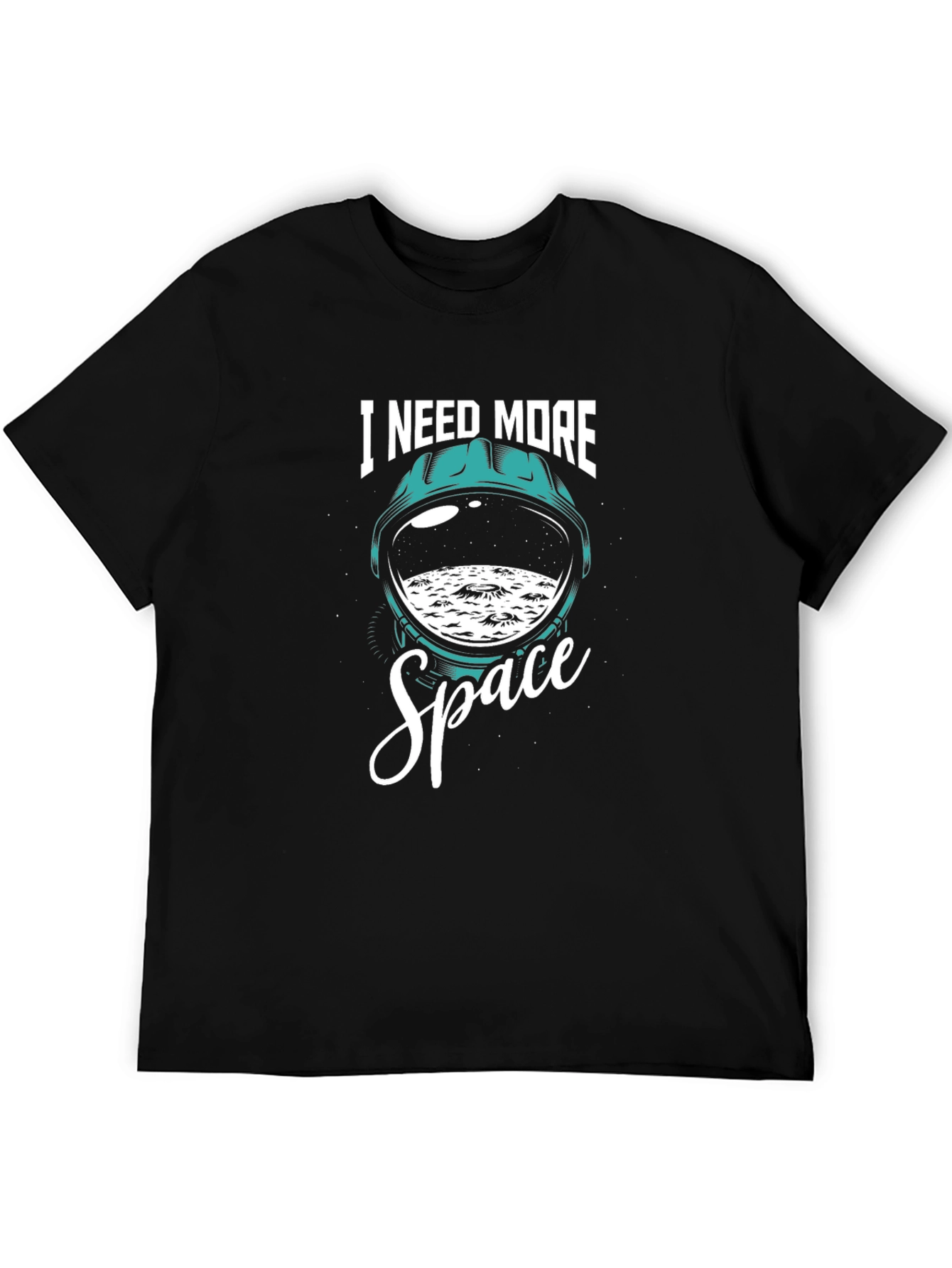 Black I Need More Space T-Shirt view 5