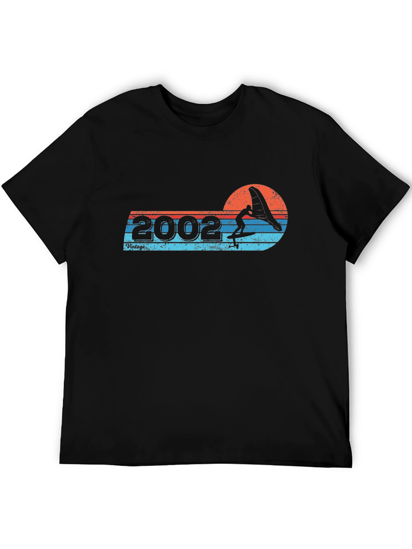 Black Vintage 2002 Surfing T-Shirt view 5